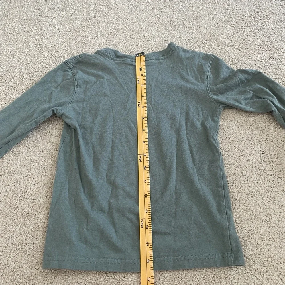 Cotton On Kids Ice Cube Graphic T-Shirt Kids Size 4 Olive Green Long Sleeve